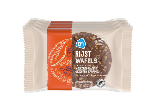 Rijstwafels melkchocolade 4-pack