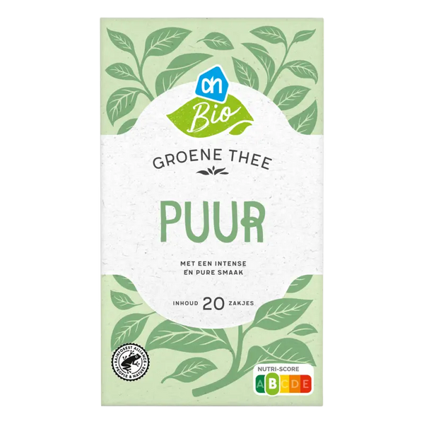 Biologischer grüner Tee naturrein