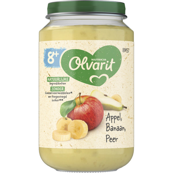 Olvarit Appel banaan peer 8m+