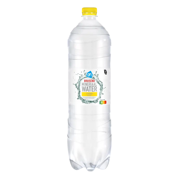 Sprudelndes Mineralwasser Zitrone