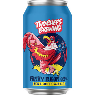 Two Chefs Brewing Funky falcon 0.2% non alcoholic pale ale