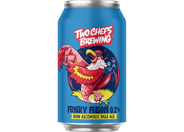 Two Chefs Brewing Funky falcon 0.2% non alcoholic pale ale