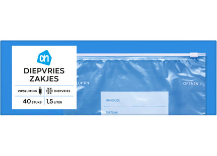 Diepvrieszakjes met zipsluiting middel