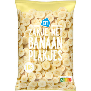 Zakje met banaan plakjes