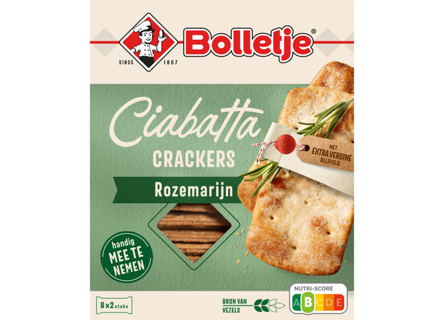 Bolletje Ciabatta crackers rozemarijn