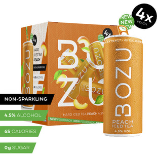 Bozu Hard iced tea peach 4-pack