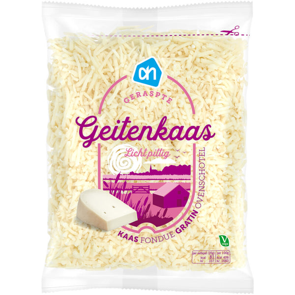 Ziegenkäse hell leicht würzig 50+ gerieben