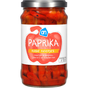 Paprika rode reepjes