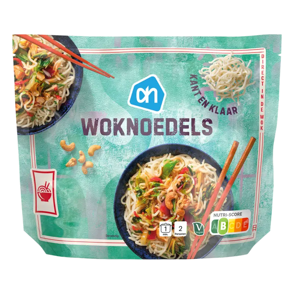 Woknudeln fertig zubereitet