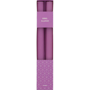 Avec Dinerkaars ribbel paars