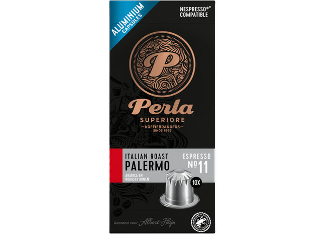 Perla Superiore Italian roast palermo espresso capsules