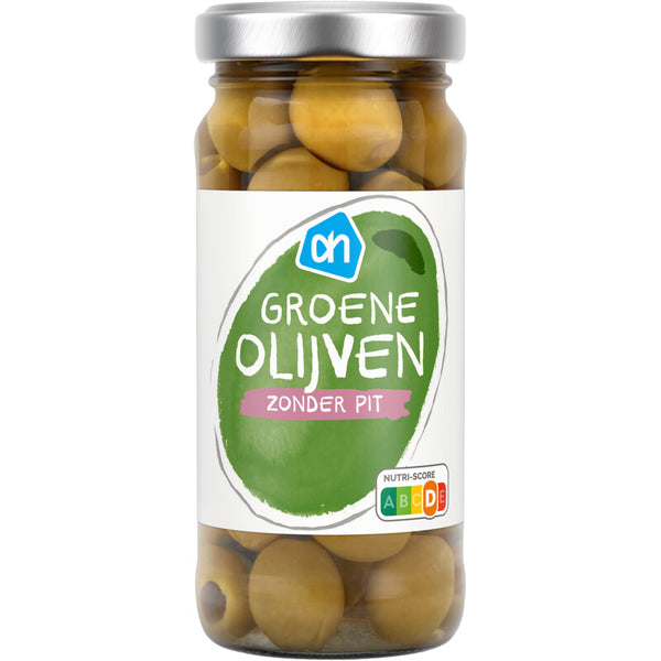 Groene olijven zonder pit