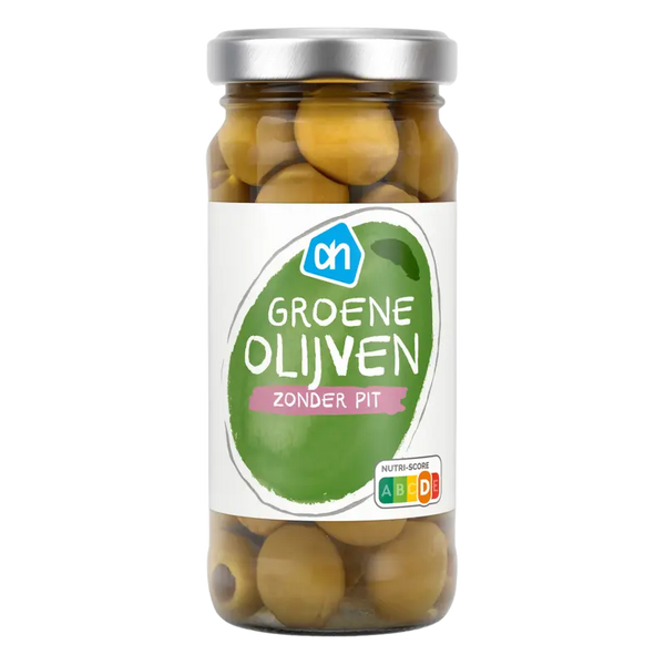 Green olives without pit