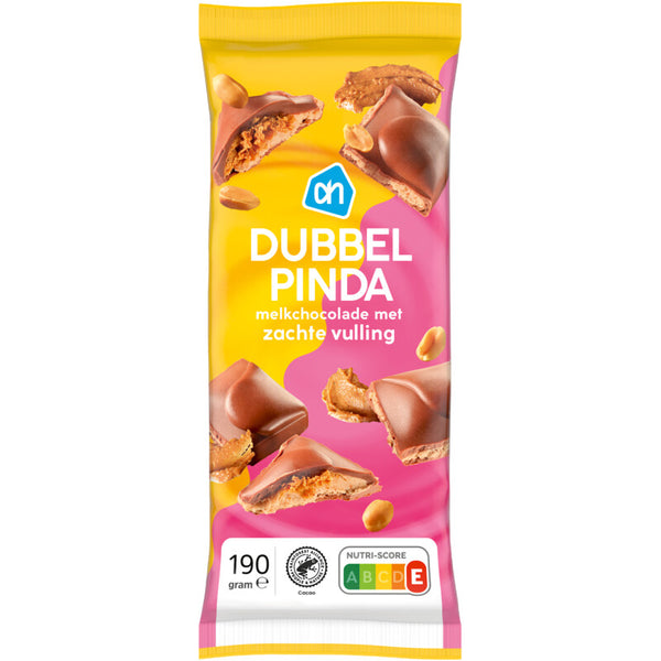 Reep melkchocolade dubbel pinda