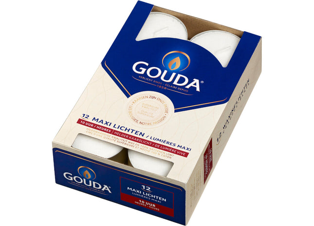 Gouda Maxi lichten helder kaarslicht 10 uur