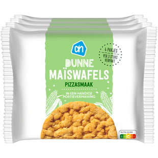 Dunne maïswafel pizzasmaak