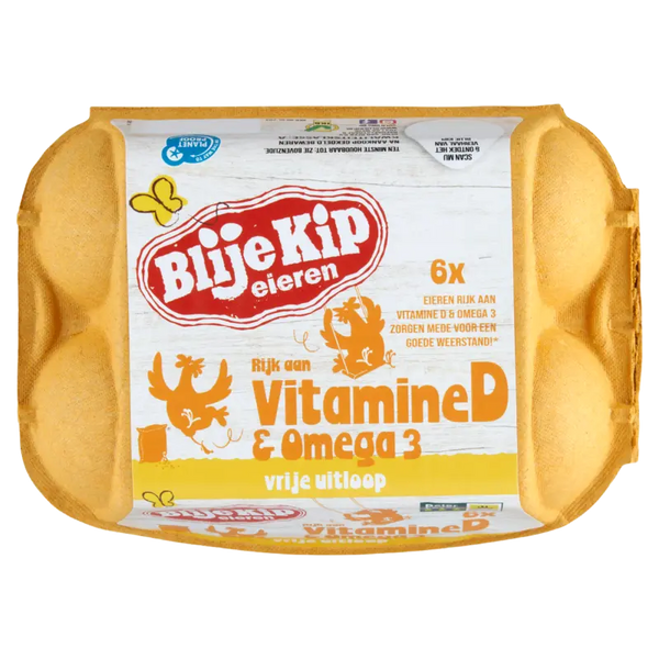 Glückliche Hühner Eier Reich an Vitamin D & Omega 3