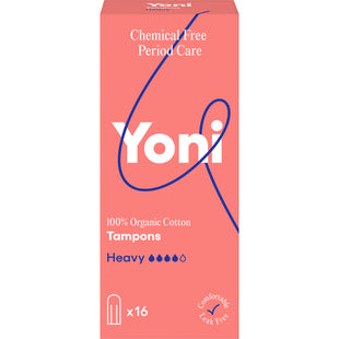 Yoni Tampons van biologisch katoen heavy