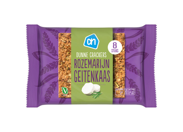 Dunne crackers rozemarijn geitenkaas