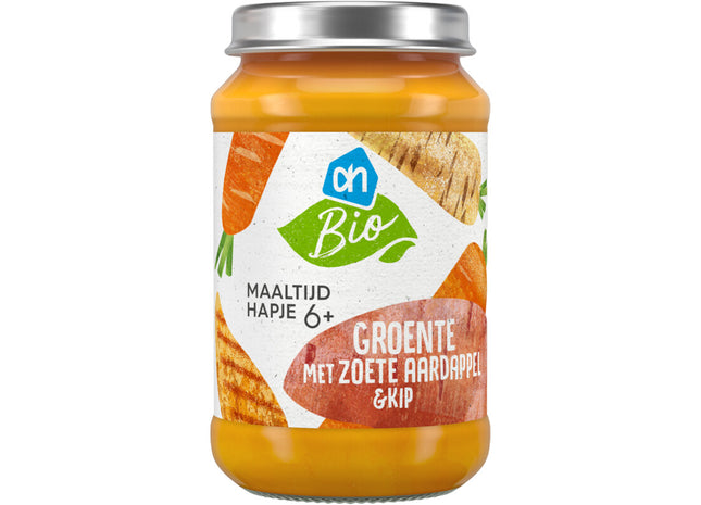 Biologisch Maaltijdhapje groente aardappel & kip 6+