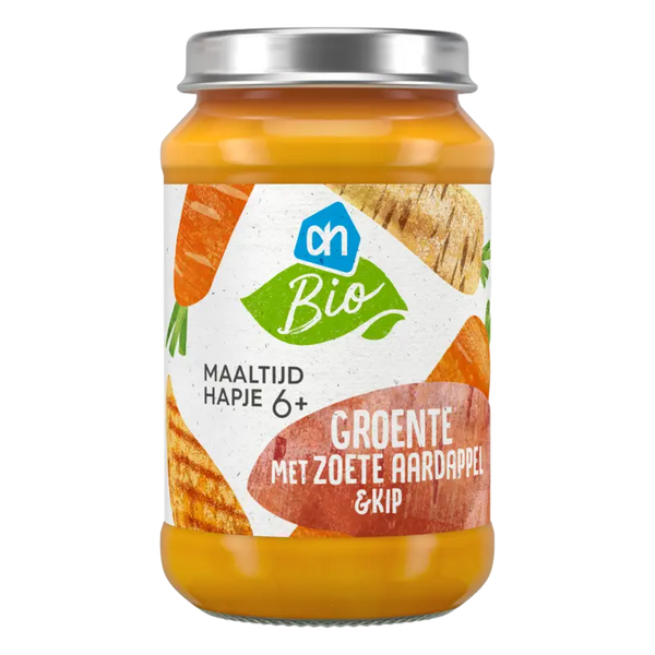 Bio-Mahlzeit Gemüse Kartoffel & Huhn 6+