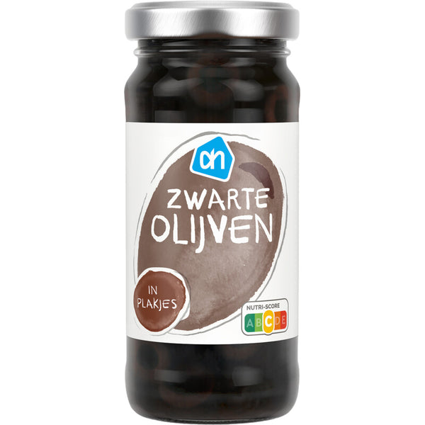 Zwarte olijven plakjes