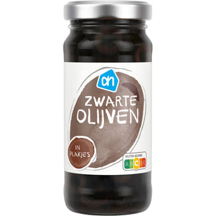 Zwarte olijven plakjes