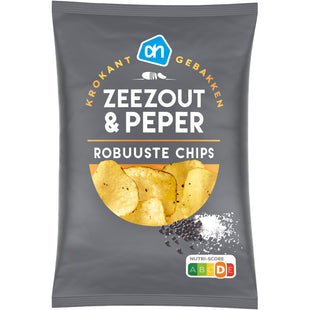 Robuuste chips zeezout & peper