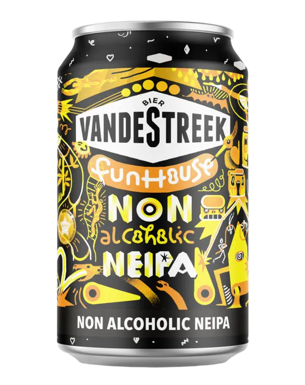 Vandestreek Fun House non-alcoholic new England India pale ale