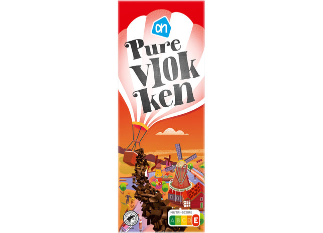 Pure chocolade vlokken