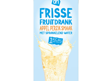 Frisse fruitdrank appel perzik 1kcal