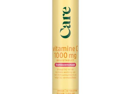 Care Vitamine C1000 framboos bruistablet