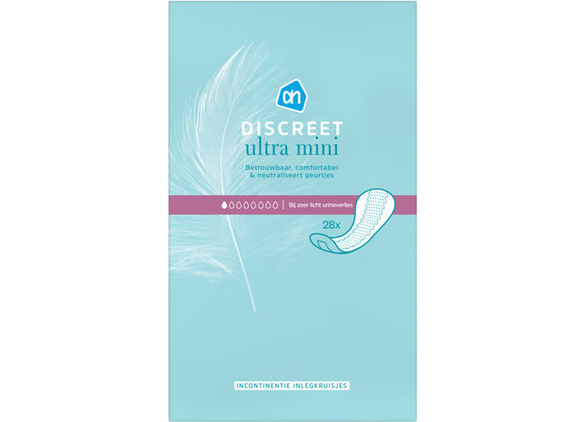 Ultra mini incontinentie inlegkruisjes