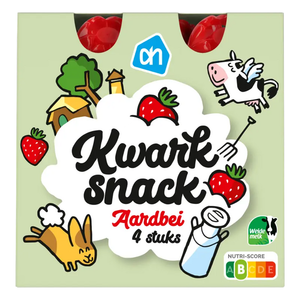 Super curd snack strawberry