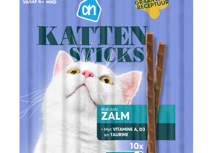 Kattensticks met zalm