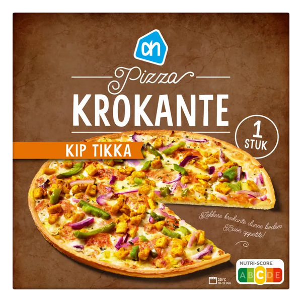 Pizza krokante kip tikka