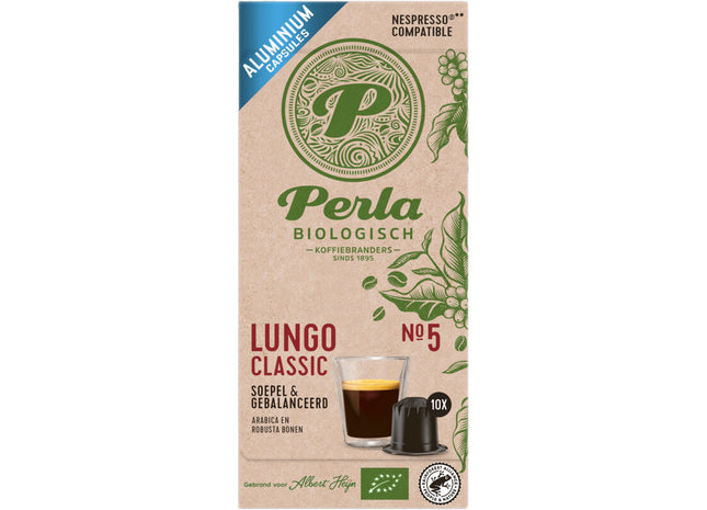 Perla Biologisch Lungo classic capsules