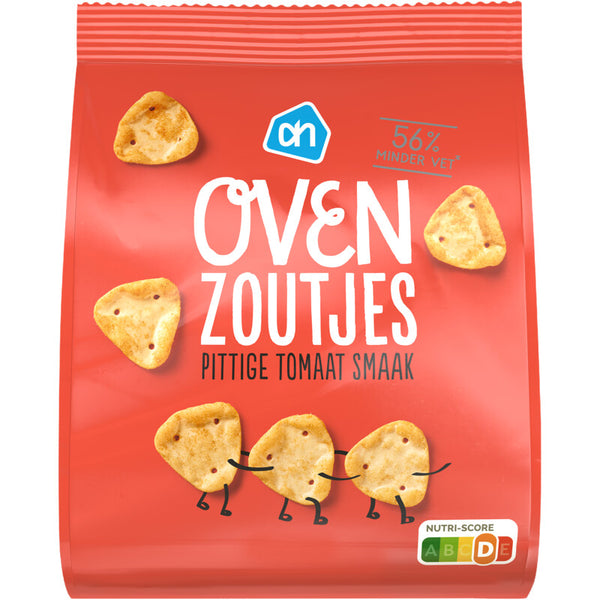 Oven crackers with spicy tomato flavor