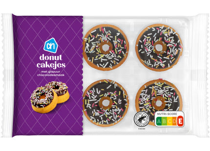 Donut cakejes met glazuur chocoladesmaak