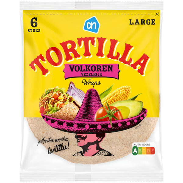 Tortilla wraps volkoren medium