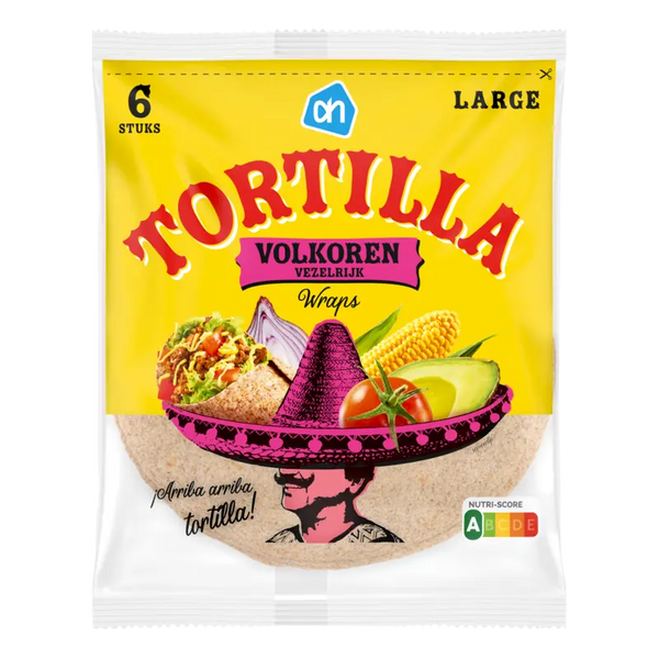 Whole wheat medium tortilla wraps