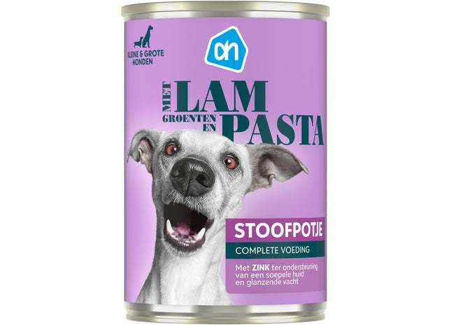 Blik stoof lam-pasta-groente