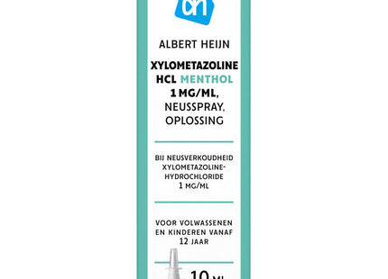 Neusspray xylometazoline menthol