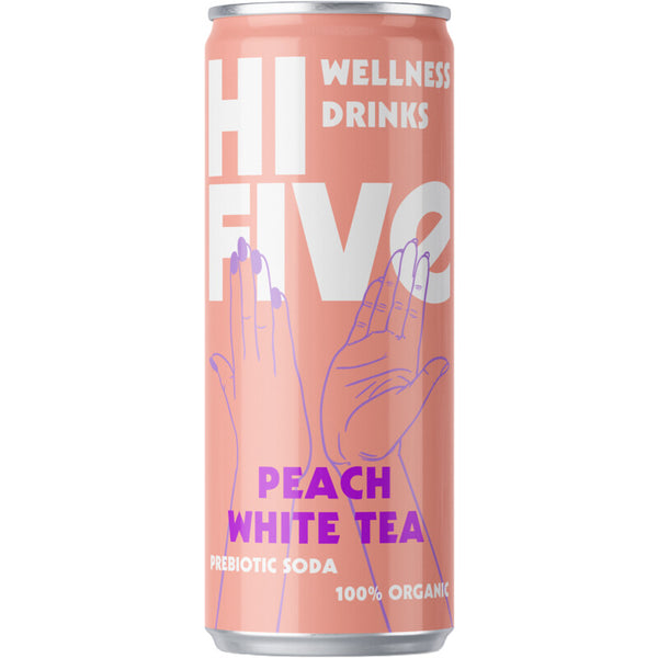 Hi-Five Wellness drinks peach white tea