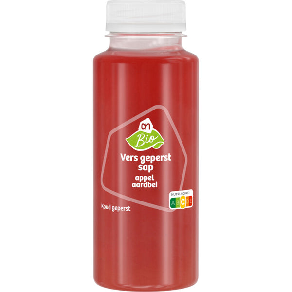 Bio-frisch gepresster Saft Apfel Erdbeere