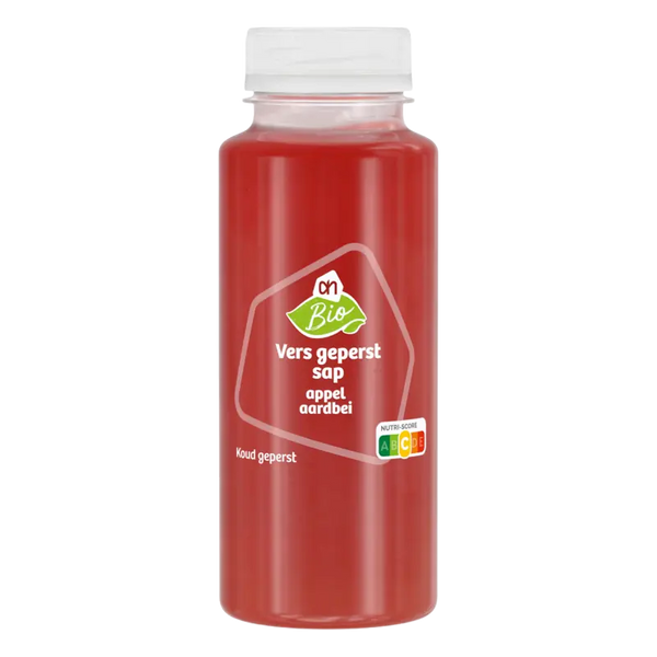 Bio-frisch gepresster Saft Apfel Erdbeere