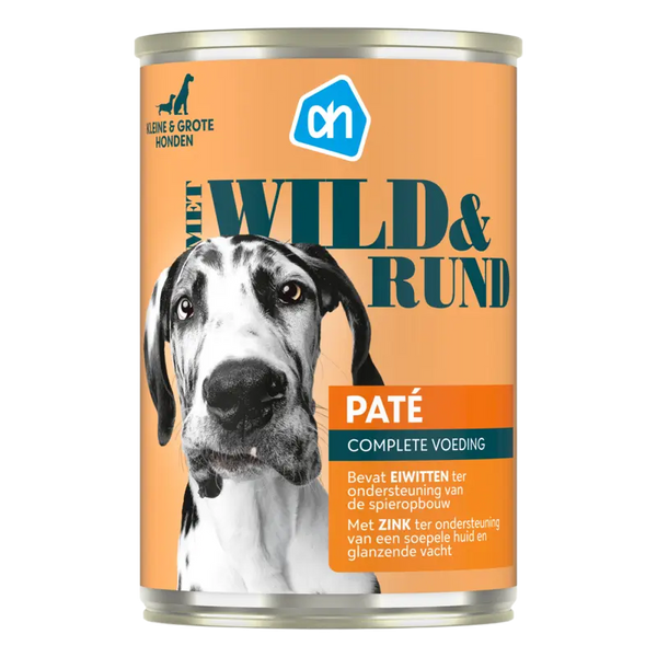 Can of beef and game pâté