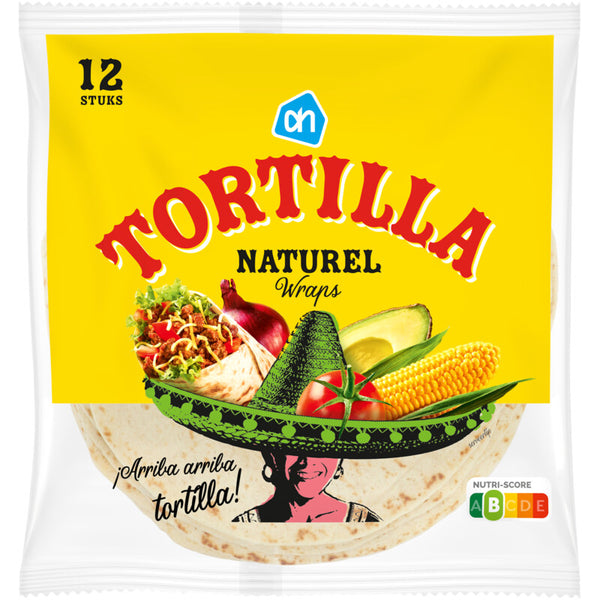 Plain tortilla wraps