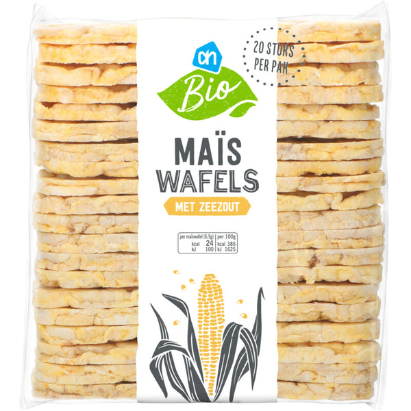 Organic Corn Cakes with Sea Salt, elongated