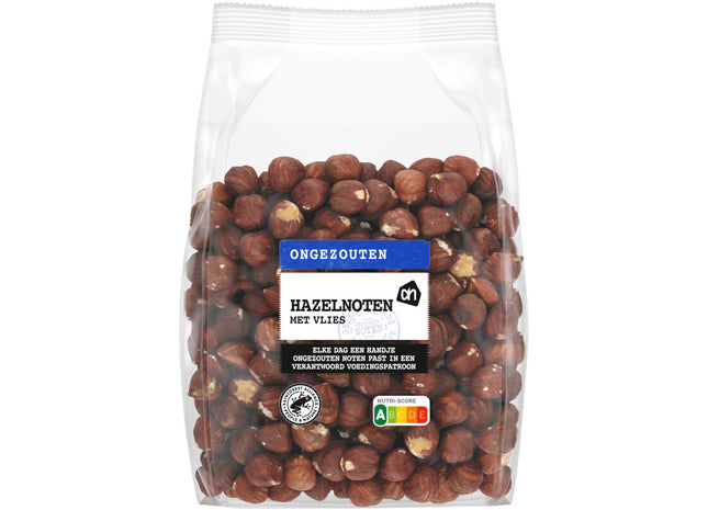 Ongezouten hazelnoten met vlies